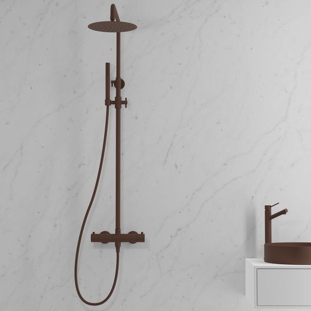 Sadesuihkusetti by Scandtap Pleasure 2 Rust termostaattihanalla