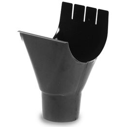 Sadevesijärjestelmä Ruukki puolipyöreä: lähtökaulus ø125mm kourusta ø100mm syöksytorveen