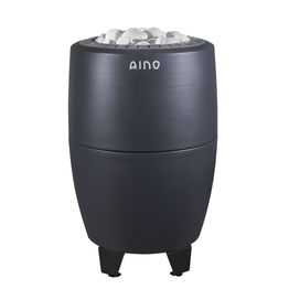 Sähkökiuas Aino-kiuas, 9 kWh, 8-12m³, erillinen ohjauskeskus (musta), Stone Gray