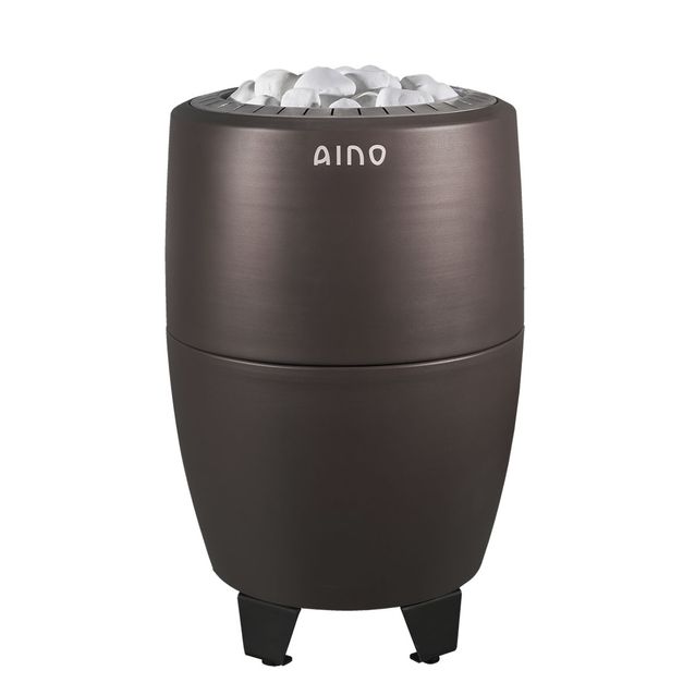 Sähkökiuas Aino-kiuas 9 kW 8-12m³ kiinteä ohjaus ruskea