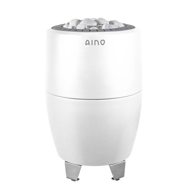 Sähkökiuas Aino-kiuas 9 kW 8-12m³ kiinteä ohjaus valkoinen