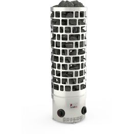 Sähkökiuas SAWO Aries Round 9 kW 8-13 m³ kiinteä ohjauskeskus