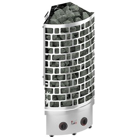 Sähkökiuas Aries Corner 6 kW (5-9 m³) kiinteä ohjauskeskus