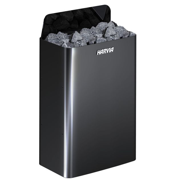 Sähkökiuas Harvia The Wall SW80E Black Steel 9 kW 8-14 m³ erillinen ohjaus