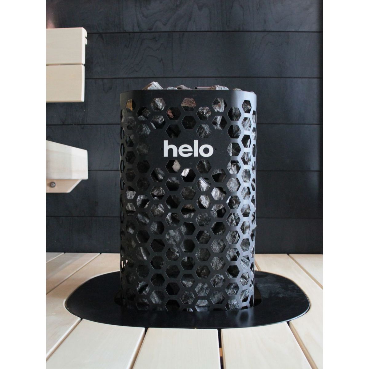 Sähkökiuas Helo Himalaya 105 Elite WT 10,5 kW 9-15 m³ manuaalitäyttö erillinen ohjaus musta