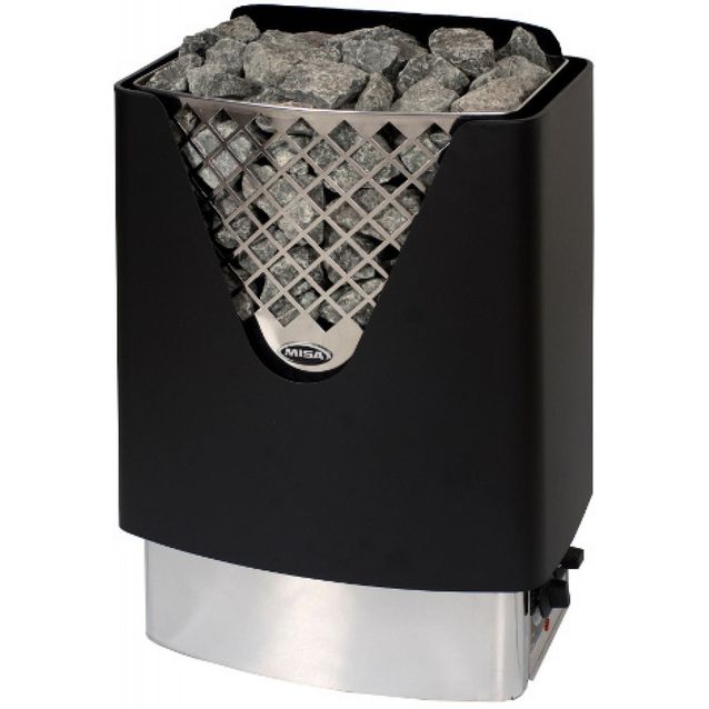 Sähkökiuas Misa Ace 12960 6 kW (5-8 m³) rst/musta