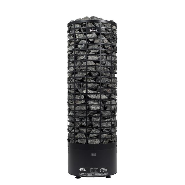 Sähkökiuas Misa Kuiske 12765M 6,6 kW 5-9 m³ erillinen ohjaus musta