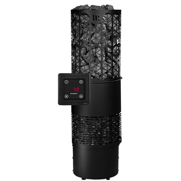 Sähkökiuas Mondex Kaira E2 6,6 kW 6-9 m³ erillinen ohjaus musta