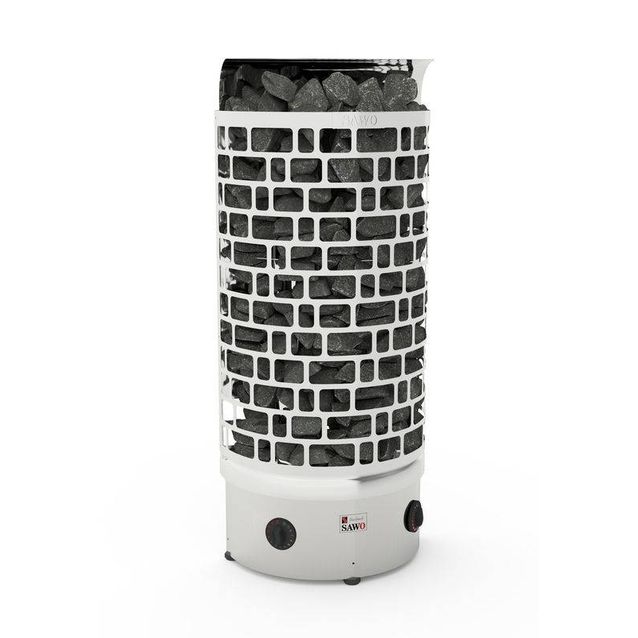 Sähkökiuas Sawo Aries Wall 4,5 kW (3-6 m³) kiinteä ohjauskeskus