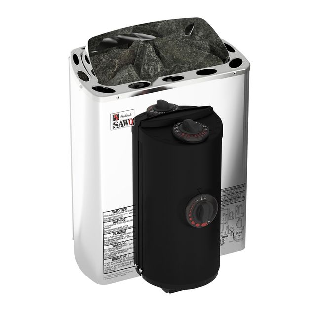 Sähkökiuas SAWO Mini X Trendline 2,3 kW, 1, 3-2,5 m³, kiinteä ohjaus