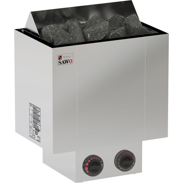 Sähkökiuas Sawo Nordex 4,5 kW (3-6 m³) kiinteä ohjauskeskus