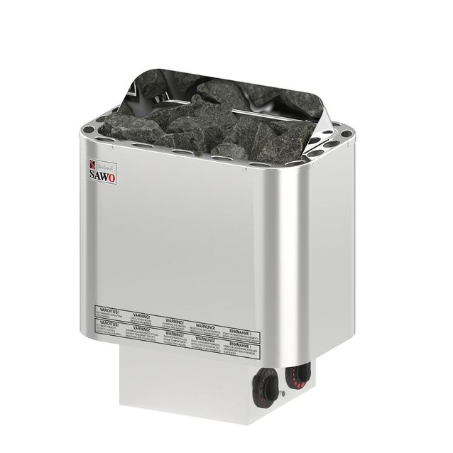 Sähkökiuas Sawo Nordex Classic 4,5 kW (3-6 m³) kiinteä ohjauskeskus