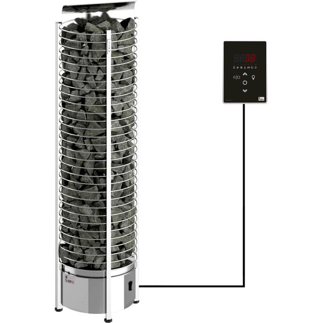 Sähkökiuas SAWO Tower Wall Ni2, 4,5kW (3-6m³), erillinen ohjauskeskus