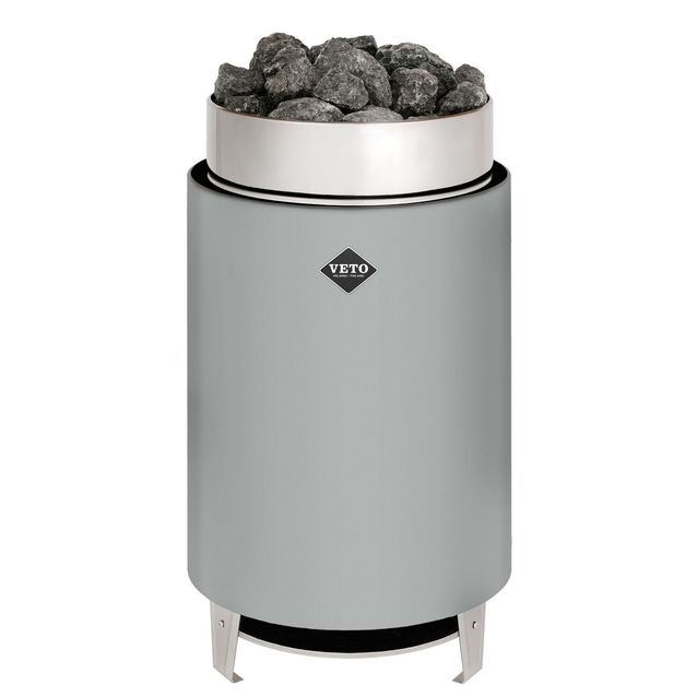 Sähkökiuas VETO SK12 12,5 kW 12-18 m³ erillinen ohjaus harmaa