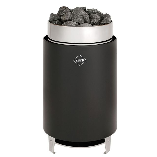 Sähkökiuas VETO SK15 15 kW 14-24 m³ erillinen ohjaus musta