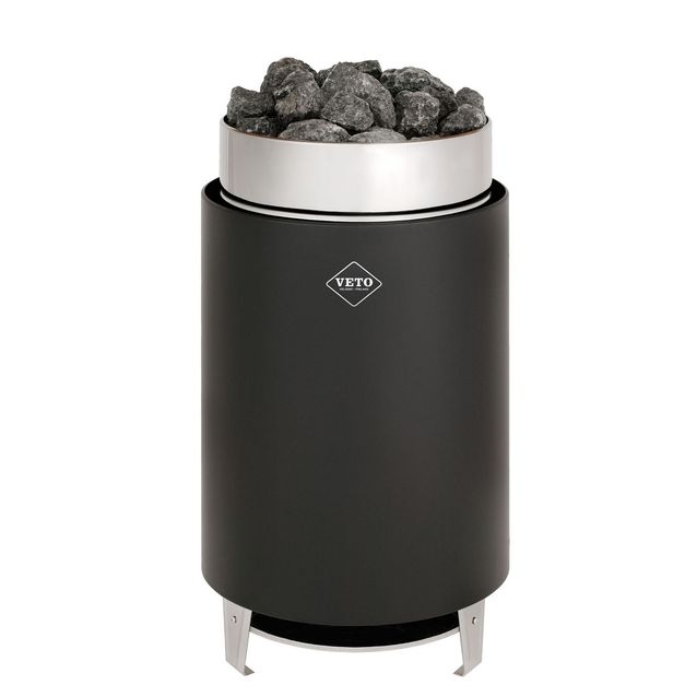 Sähkökiuas VETO SK12 12,5 kW 12-18 m³ erillinen ohjaus musta