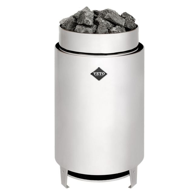 Sähkökiuas VETO SK17 17,5 kW 18-28 m³ erillinen ohjaus kiiltävä rosteri