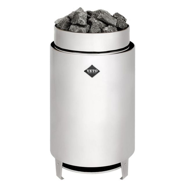 Sähkökiuas VETO SK22 22,5 kW 25-36 m³ erillinen ohjaus kiiltävä rosteri