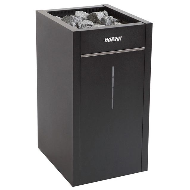 Sähkökiuas Harvia Virta Combi HL110SA 10,8kW (9-18m³) automaattitäytöllä musta