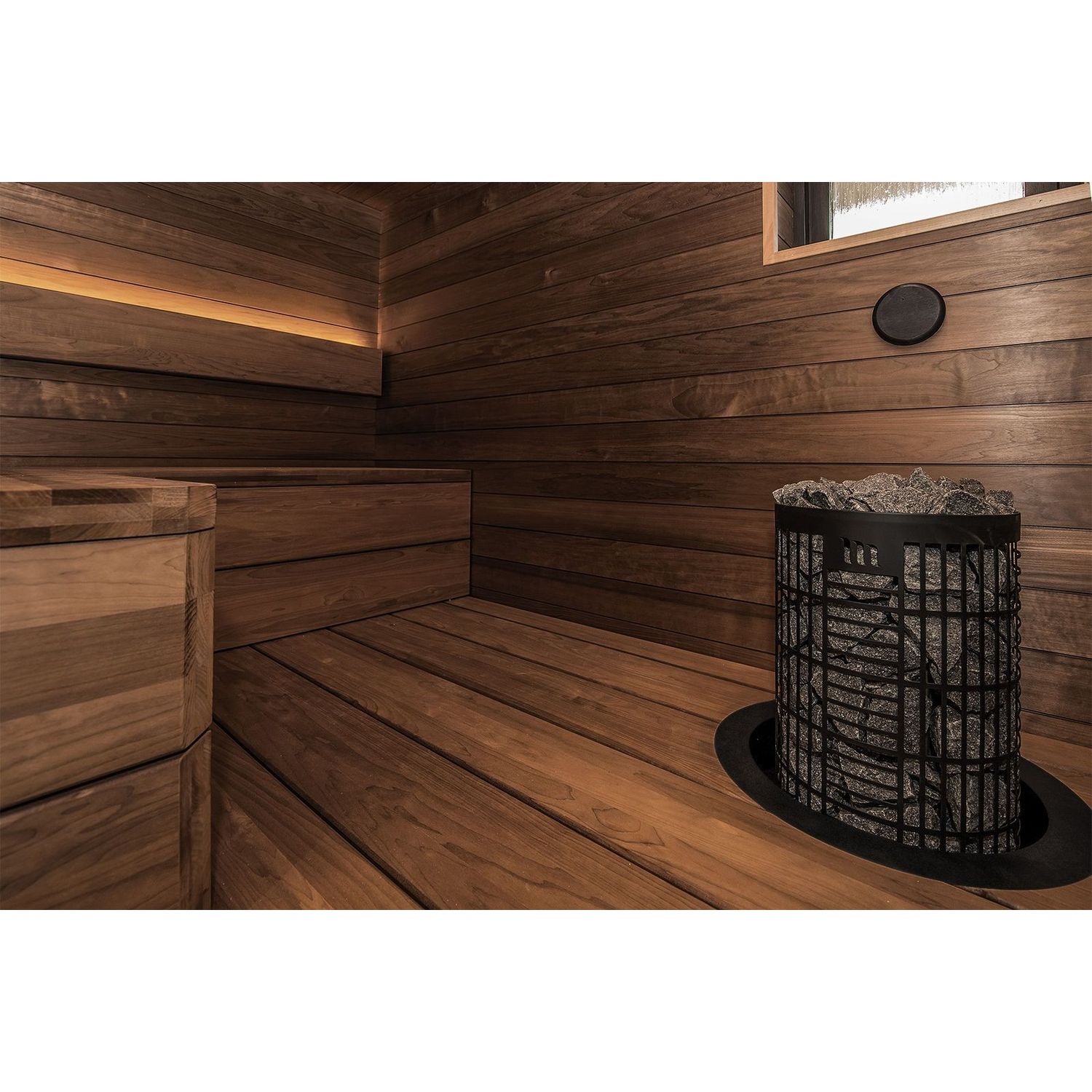 Sähkökiuas Mondex Tahko M 10,5 kW 12-22 m³ kiinteä ohjaus musta lisäkuva 4