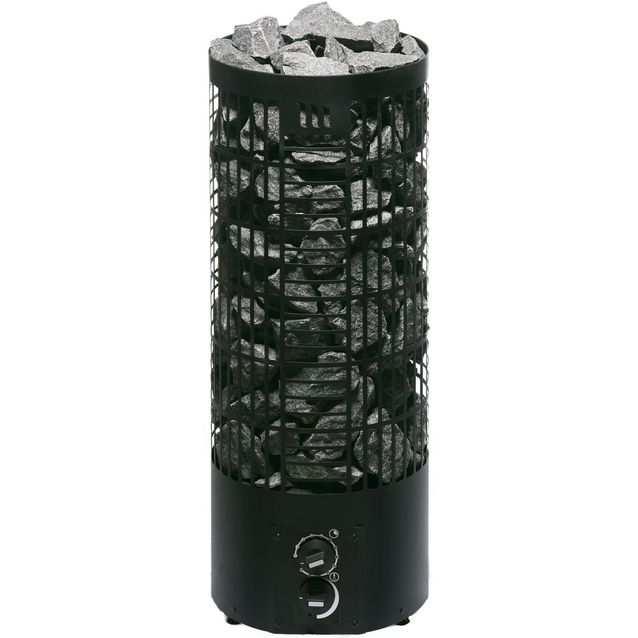 Sähkökiuas Mondex Tahko M 6,6 kW 6-9 m³ kiinteä ohjaus musta