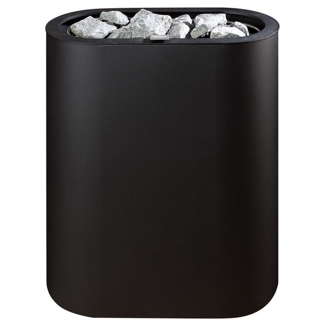 Sähkökiuas Tulikivi Halla 4,5 kW E (3-6 m³) erillisellä ohjauskeskuksella musta