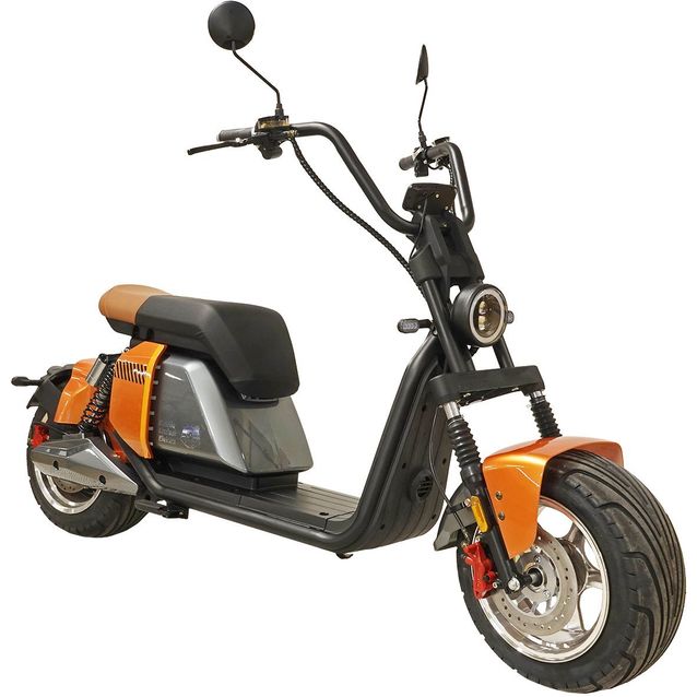 Sähköskootteri Kontio Kruiser Elektra, 1.8kWh-akulla, oranssi grafiitti