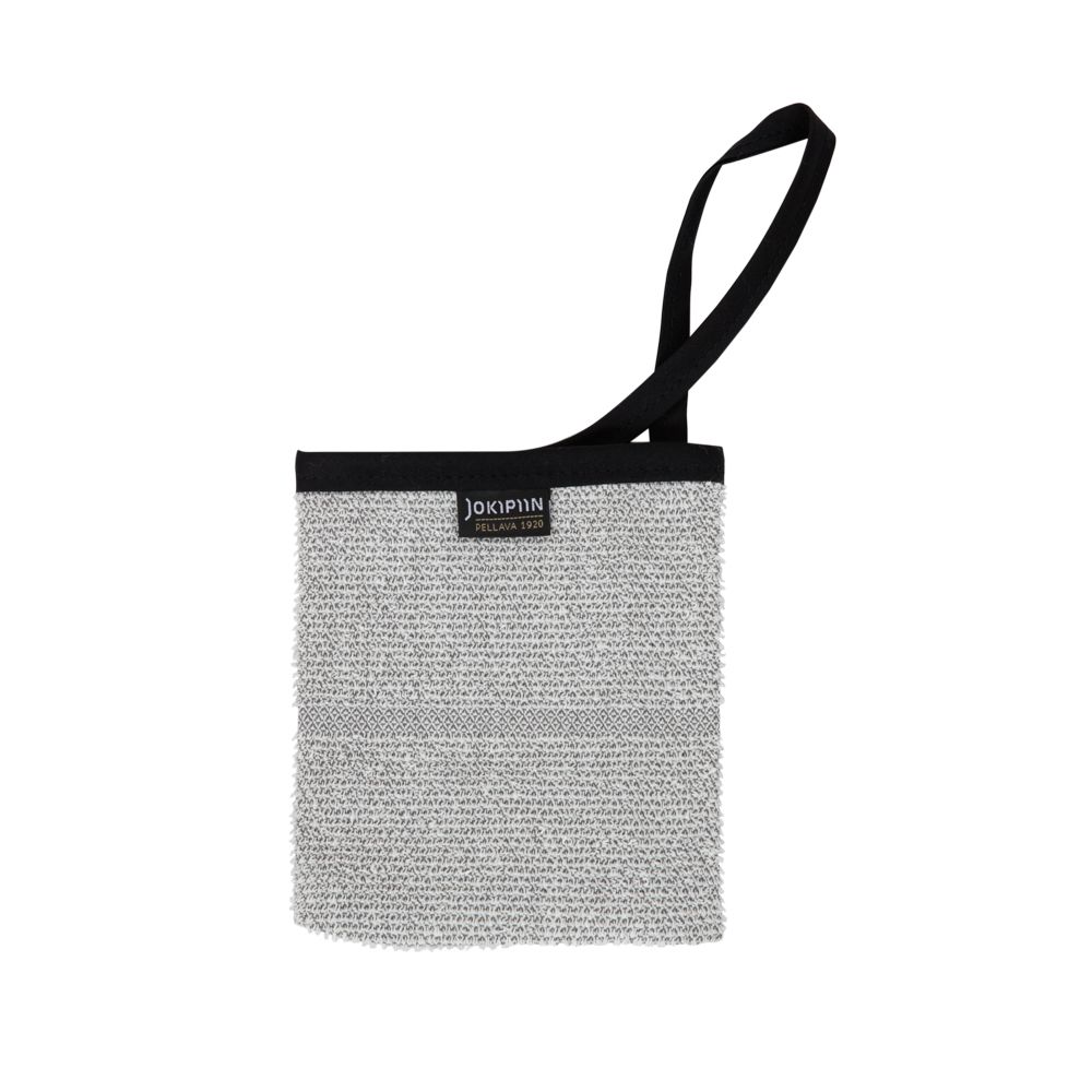 Saippuapesin Jokipiin Pellava Laituri 13x13 valkoinen/tummaharmaa