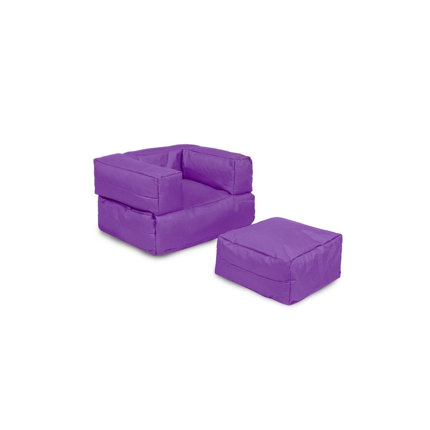 Säkkituoli ulos Linento Garden Kids Pouffe, violetti