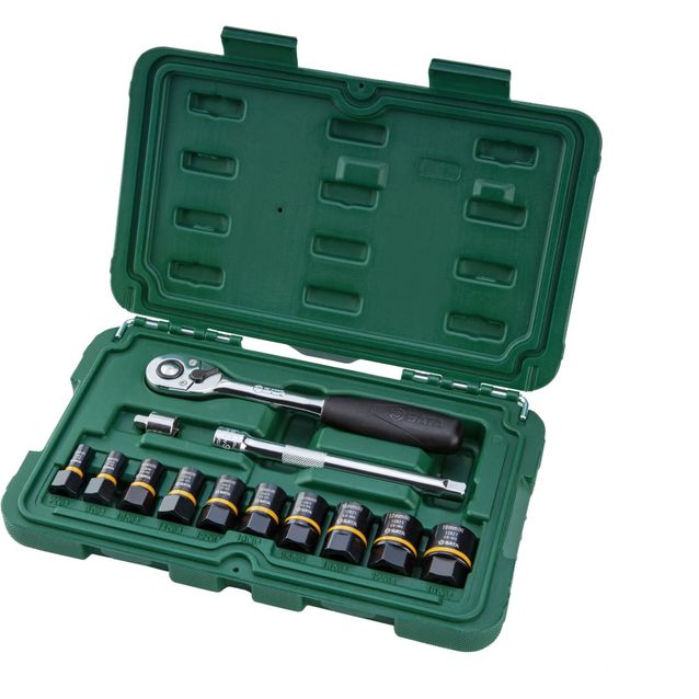 Pultinirrotussarja Sata Bolt Biter 1/4+3/8 13 osaa rasiassa