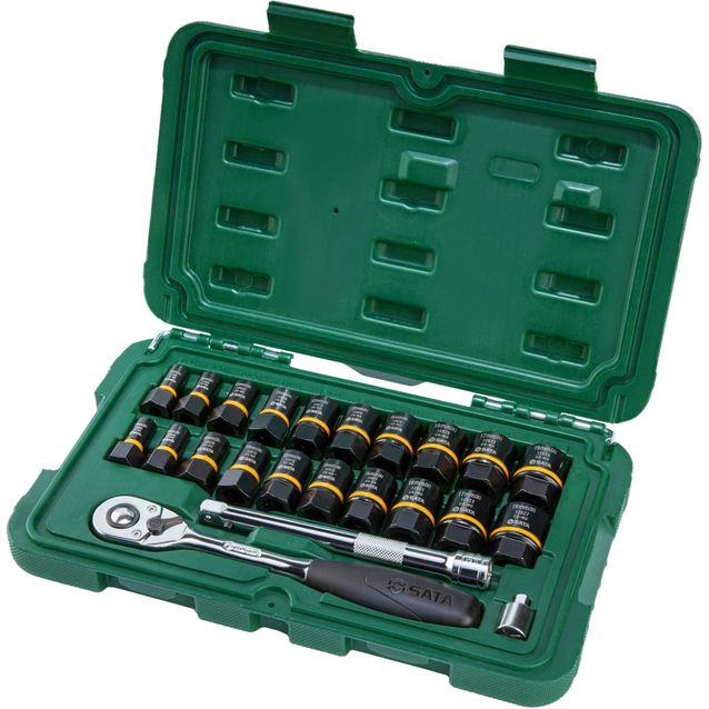 Pultinirrotussarja Sata Bolt Biter 1/4+3/8 23 osaa rasiassa