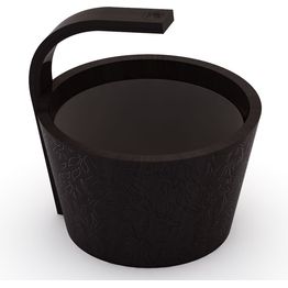 Saunakiulu SAWO Steamwater 4 l musta