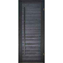 Saunan ovi Prosauna Hiili 8x19 mänty musta