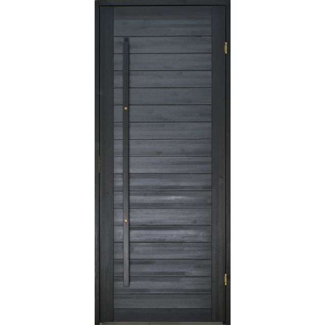 Saunan ovi Prosauna Hiili 9x19 mänty musta