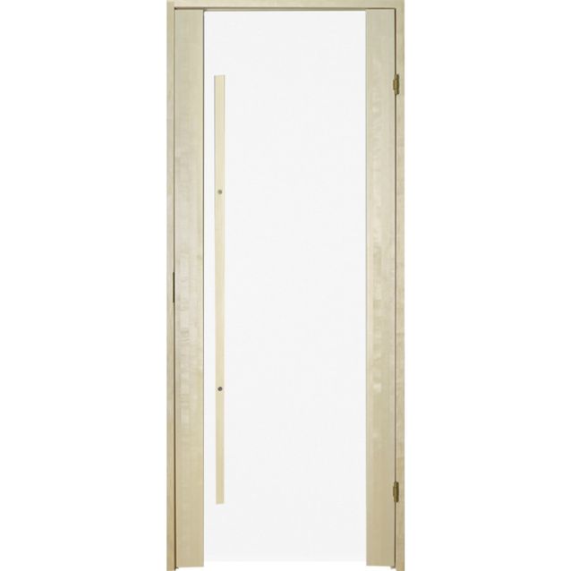 Saunan ovi Prosauna Sarastus 7x19 kirkas lasi haapa