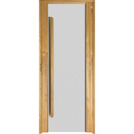 Saunan ovi Prosauna Sarastus kirkas lasi 8x19 lämpökäsitelty haapa