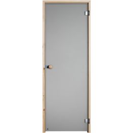 Saunan lasiovi harmaa satiini Vihtan Löyly 1 8-9x19