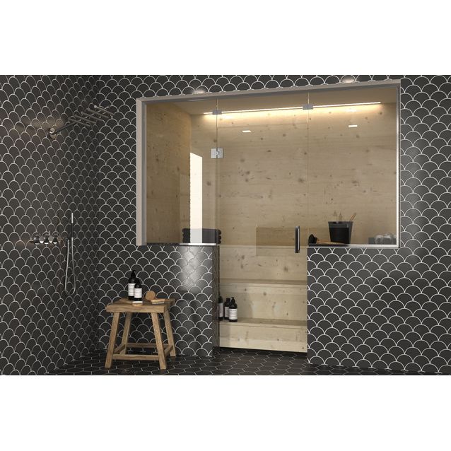 Saunan lasiseinä Hietakari Classic 651 ovi + ylälasi + 2 sivulasia