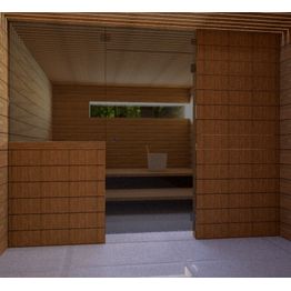 Saunan lasiseinä Vihtan 13 ovi + ylälasi + sivulasi musta