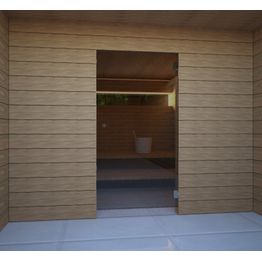 Saunan lasiovi Vihtan 18 musta