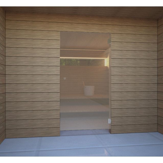 Saunan lasiseinä Vihtan 14 ovi pronssi