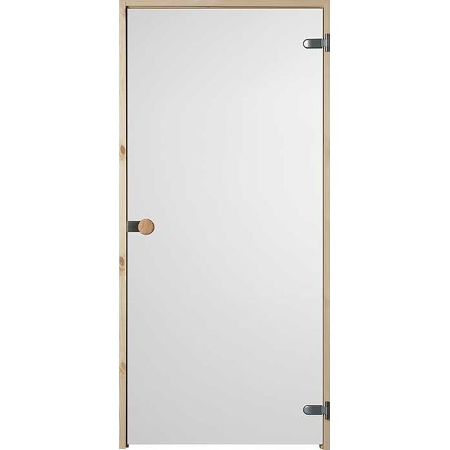 Saunanovisetti Swedoor Sauna Satiini silkkipainettu valkoinen