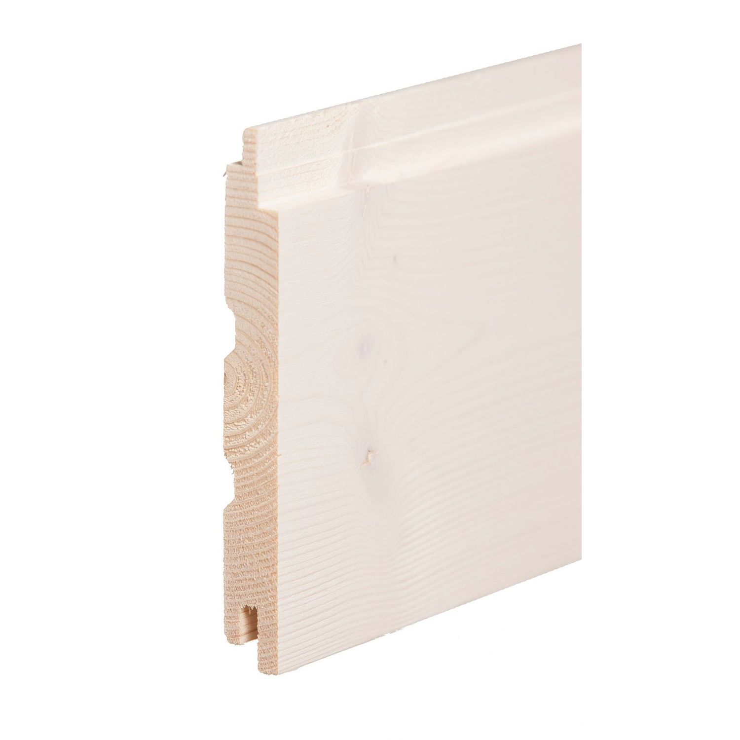 Saunapaneeli Aure Kuusi STS/V PN 14x120x2370 mm kuultovalkoinen saunasuoja lisäkuva