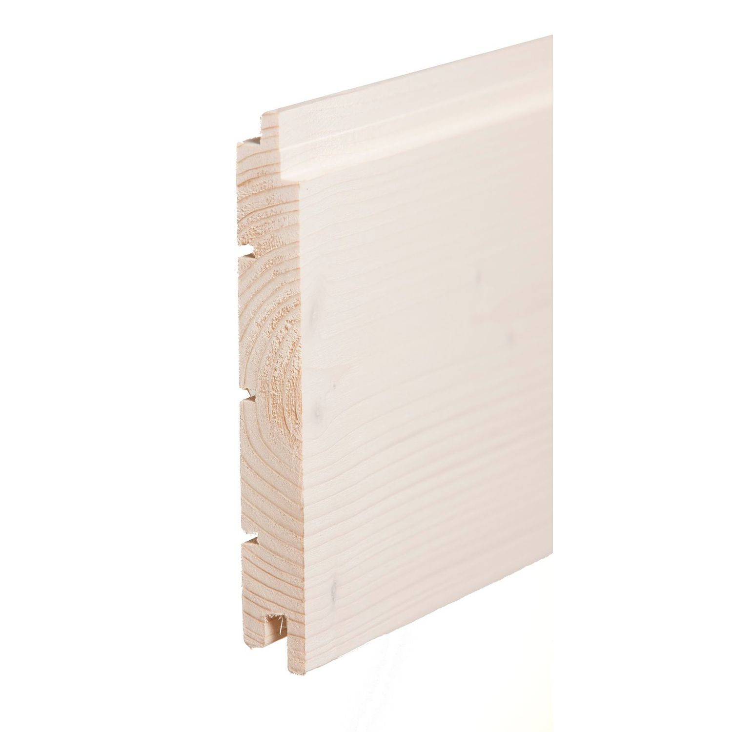 Saunapaneeli Aure Kuusi STS/V PN 18x145x2370 mm kuultovalkoinen saunasuoja lisäkuva