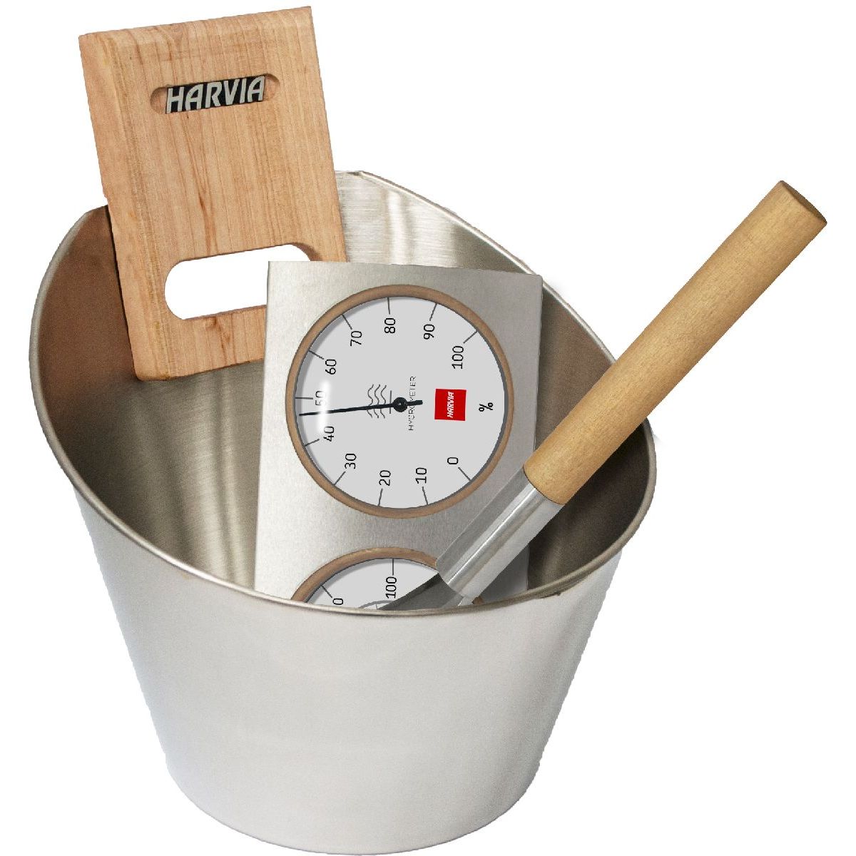 Saunatarvikesetti Harvia SA006 ruostumaton teräs