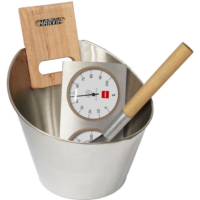 Saunatarvikesetti Harvia SA006 ruostumaton teräs