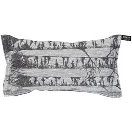 Saunatyyny Jokipiin Pellava Koivikko 22x40 cm valkoinen/musta