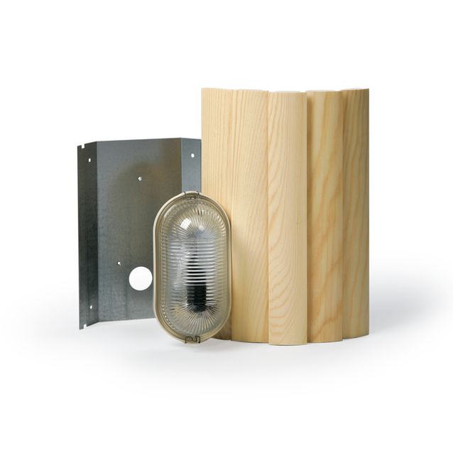 Saunavalaisin AVH15.2 40W E14 330x223x175 mm vaalea mänty kulma