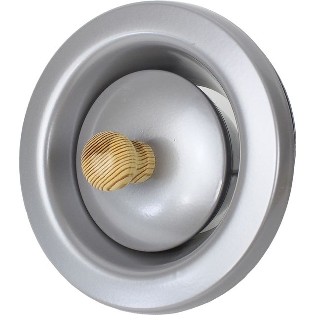 Saunaventtiili Pisla 280, Ø100mm, harmaa