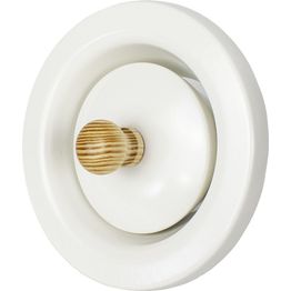 Saunan poistoilmaventtiili Pisla 280 Ø 100 mm valkoinen
